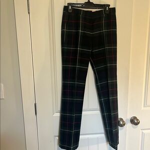 J. Crew Black and Red Dress Pants with Classic Plaid Design length 33 inseam